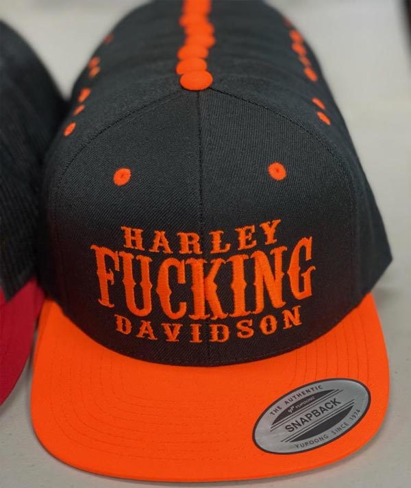 HARLEY F***ING D. - Blk/Ornge Classic Snapback