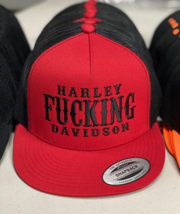 HARLEY F***ING D. - Blk/Red Classic Snapback