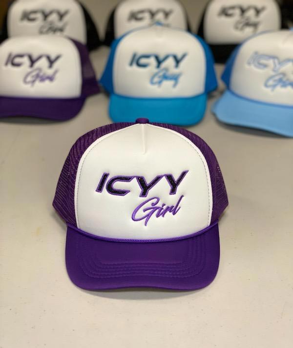 ICYY GIRL Purp/Wht Snapback Cap