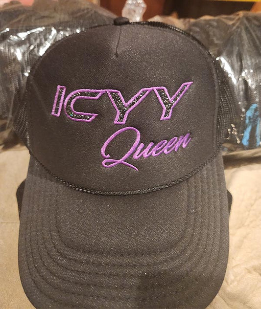 ICYY QUEEN Blk/Purp Snapback Cap